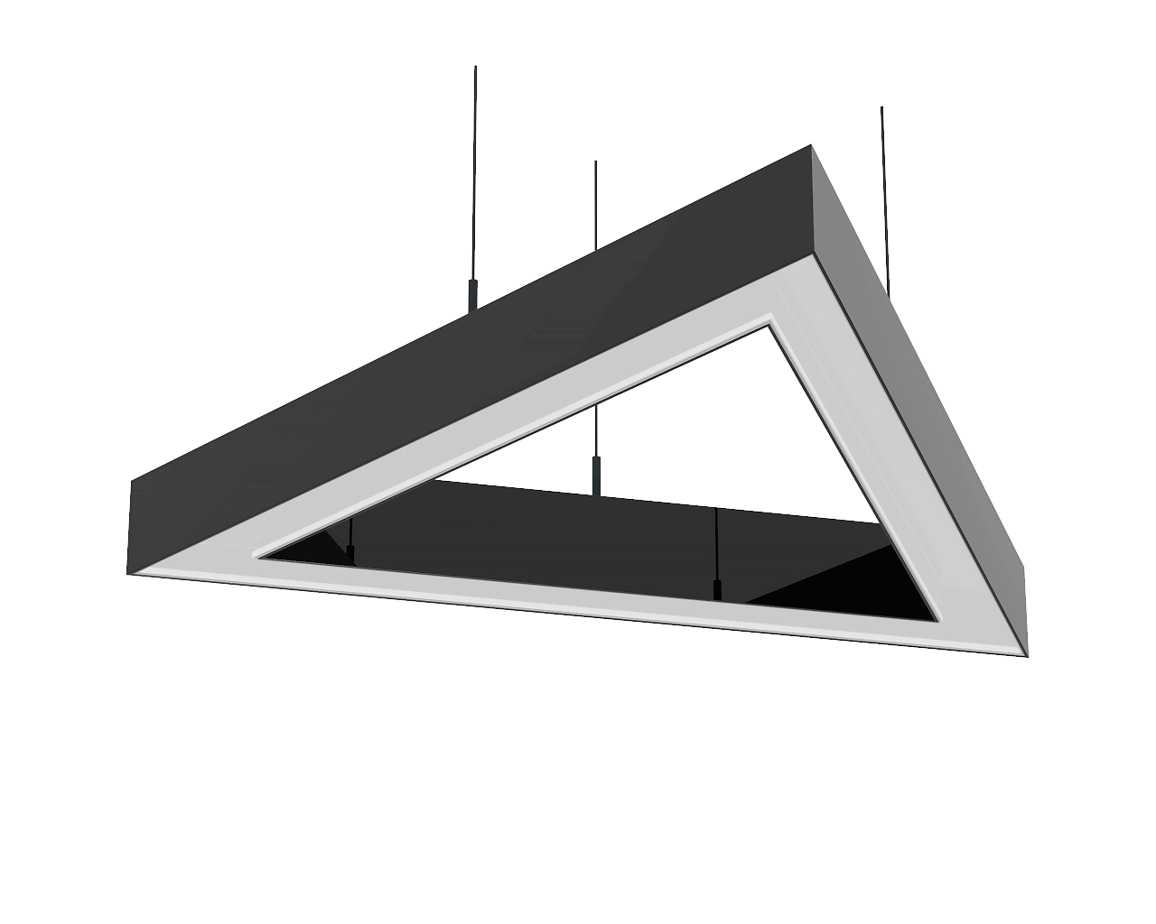 Треугольный светодиодный светильник LC-LP-5050 30 Вт 407 мм 4000К Опал - фото 1