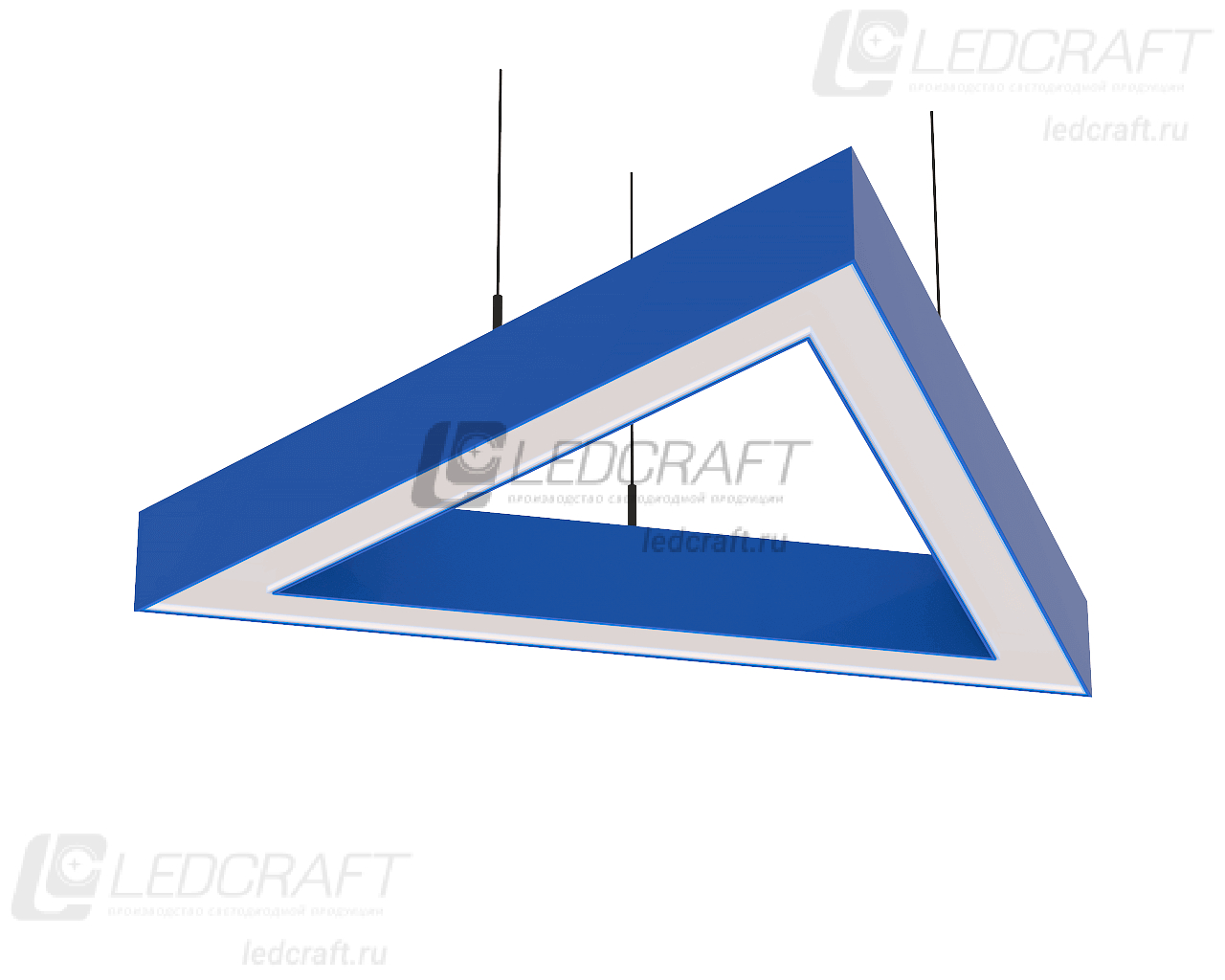 Треугольный светодиодный светильник LC-LP-5050 30 Вт 407 мм 4000К Опал - фото 7